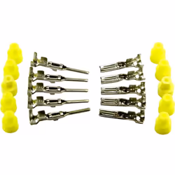Informations techniques Connexion (composants) : cosses plates 1.5 mm, à sertir Couleur : jaune, métal Courant nominal : 14 A ...