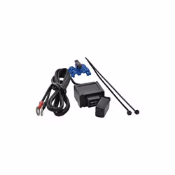 Mini prise USB (47 x 37 x 19 mm) - Boîtier étanche IP54 - Montage flexible grâce au fusible de 1,2 m et au support inclus - F ...