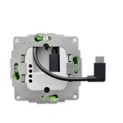 smart things s48 C prise de courant USB C Blanc, Métallique
