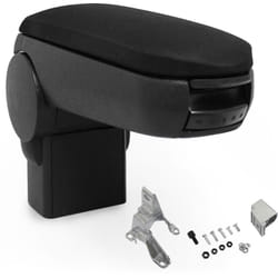 Pro.tec Accoudoir central pour Golf iv / Bora / New Beetle - avec compartiment - rembourré - textile - noir