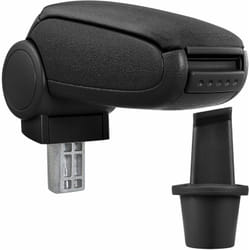 [pro.tec] Accoudoir central pour Dacia Duster - avec compartiment - rembourré - textile - noir