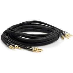 HiViLux - Câble hi-fi pour haut-parleurbox - 2 câbles OFC divisibles avec fiche banane pour paire denceintes 6m Paar