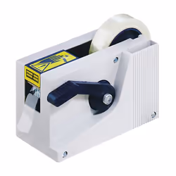 Distributeur de ruban adhésif semi-automatique, pour largeur max. ruban 25 mm, réglage de la longueur variable. Produit livré ...