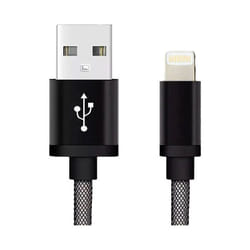1x usb 2.0 type a mâle - 1x Dock mâle Lightning] 1.00 m noir S530762 - Reekin
