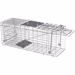 enquête Piège avec mécanisme à ressort Manipulation facile Taille pour martres, raton laveur, lapin description Capturez et r ...