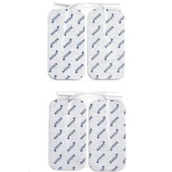 Electrodes délectrostimulation Axion - 4 électrodes 10 x 5 cm - Compatible avec les appareils à fiches de 2 mm