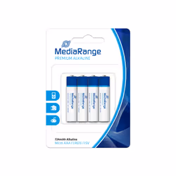 MediaRange MRBAT101, Batterie à usage unique, AAA, Alcaline, 1,5 V, 4 pièce(s), 724 mAh