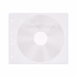 MediaRange BOX60 étui disque optique Housse 2 disques Blanc