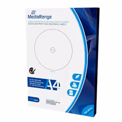 MediaRange MRINK132, Blanc, DIN A4, CD/DVD, Gloss, Jet d'encre, 210 mm