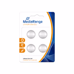 MediaRange MRBAT132, Batterie à usage unique, CR2032, Lithium, 3 V, 4 pièce(s), 220 mAh