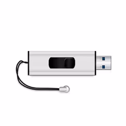 MediaRange MR914, 8 Go, USB Type-A, 3.2 Gen 1 (3.1 Gen 1), 175 Mo/s, Slide, Noir, Argent