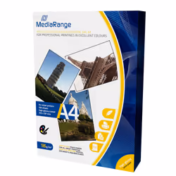 MediaRange MRINK107, Gloss, 135 g/m², Jet d'encre, A4, Blanc, 100 feuilles
