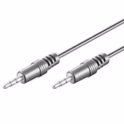 MediaRange 1m, 3.5mm - 3.5mm, 3,5mm, Mâle, 3,5mm, Mâle, 1 m, Noir