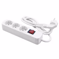 MediaRange MRCS205, 1,4 m, Blanc, 3 sortie(s) CA, Blanc, 1 pièce(s)
