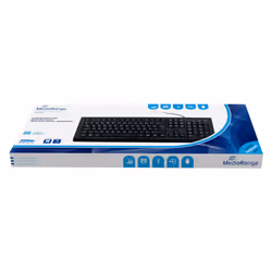 MediaRange MROS101 clavier USB QWERTZ Allemand Noir