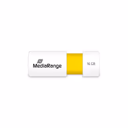 MediaRange MR972 lecteur USB flash 16 Go USB Type-A 2.0 Blanc, Jaune
