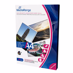 MediaRange MRINK112, Mat, 250 g/m², Jet d'encre, A4, Blanc, 50 feuilles