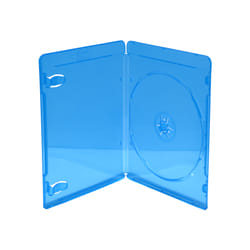 MediaRange BOX39-50 étui disque optique Boîtier Blu-ray 1 disques Bleu, Transparent