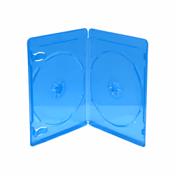 MediaRange BOX39-2-50, Boîtier Blu-ray, 2 disques, Bleu, Transparent, Plastique, 120 mm, Résistant à la poussière, Résistant  ...
