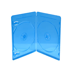 MediaRange BOX39-2-50 étui disque optique Boîtier Blu-ray 2 disques Bleu, Transparent