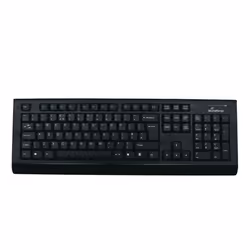 MediaRange MROS104-UK clavier Souris incluse RF sans fil QWERTY Anglais britannique Noir, Gris