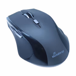 MediaRange MROS104-FR clavier Souris incluse RF sans fil AZERTY Français Noir, Gris