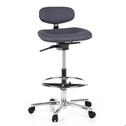 Chaise de comptoir - hjh OFFICE - WORK MF - Anthracite - Tissu