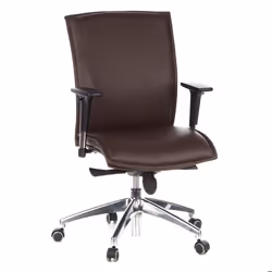 Siège de direction de luxe  - hjh OFFICE - MURANO 10 - Marron Foncé - cuir