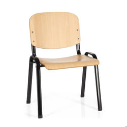 Chaise à quatre pieds - hjh OFFICE - XT 600 SW H - Hêtre - bois