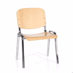 Chaise à quatre pieds - hjh OFFICE - XT 600 C H - Hêtre - bois