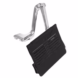 Siège de direction de qualité professionnelle - hjh OFFICE - ELEMENTO - Noir/Argent - Métal Plastique