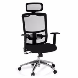 Siège de bureau de qualité professionnelle - hjh OFFICE - CAYEN - Noir - Tissu