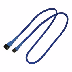 Nanoxia NX3PV60B, 0,6 m, Molex (3-pin), Molex (3-pin), Mâle, Femelle, Droit