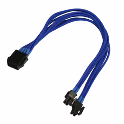 Nanoxia NX8PV3EB, 0,3 m, EPS (8-pin), 8-pin(4+4) EPS12V, Mâle, Femelle, Droit