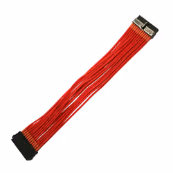 Nanoxia NX24V3ER, 0,3 m, ATX (24-pin), ATX (24-pin), Droit, Droit, Rouge