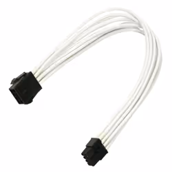 Nanoxia NX8PE3EW, 0,3 m, PCI-E (8-pin), PCI-E (8-pin), Mâle, Femelle, Droit