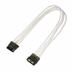 Nanoxia NX4PV3EW, 0,3 m, Molex (4-pin), Molex (4-pin), Mâle, Femelle, Droit