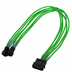 Nanoxia NX42A30NG, 0,3 m, Molex (4-pin), 2 x Molex (3-pin), Mâle, Femelle, Droit