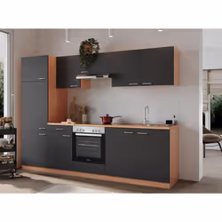 Bloc cuisine se compose de: Set de cuisinière encastrée incl. plan de cuisson en vitrocéramique, classe d'efficacité énergéti ...