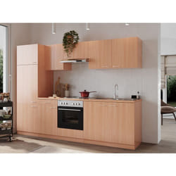 Cuisine ligne de cuisine bloc vide cuisine intégrée hêtre Gerda 270 cm Respekta
