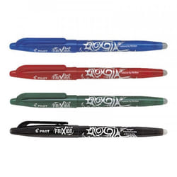 Lot de 4 stylos FriXion Ball 0.7 Pilot assortiment bleu rouge vert noir