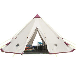 Tente tipi indien 12 personnes -Skandika Tipi Kota 550 Protect - Diamètre : 550 cm - 3m de hauteur - Sol cousu