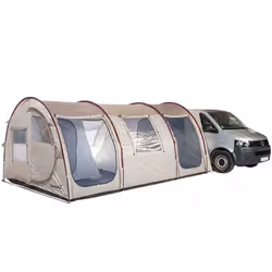 Auvent pour minibus van  tente 4 personnes - Skandika Esbjerg Travel 4 Protect - 2 cabines- Sol cousu - 480 x 320 cm