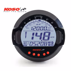 KOSO Compteur de rapport air/carburant et enregistreur de données RPM avec capteur BOSCH® LSU 4.9