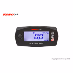 KOSO Mini 4 - Compteur de vitesse et de temps d’exploitation, noir