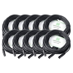 Pronomic Stage XFXM-20 Câble Micro XLR 20m noir Lot de 10.