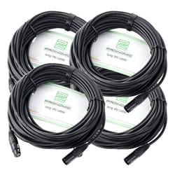 Pronomic Stage XFXM-20 Câble Micro XLR 20m noir Lot de 4.