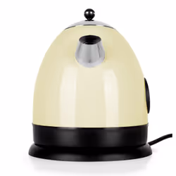 Klarstein AquaVita bouilloire 1,5 L 2200 W Noir, Crème