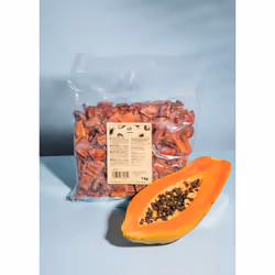 KoRo PAPAYA_002, 100% papaye, Thaïlande, 370 kcal, 1549 kJ, 42 g, 0,15 g