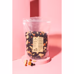 KoRo STUD_001, 56 % de raisins secs (99,6 % de raisins secs, 0,4 % d'huile de tournesol), 44 % de cerneaux de..., 455 kcal, 1 ...